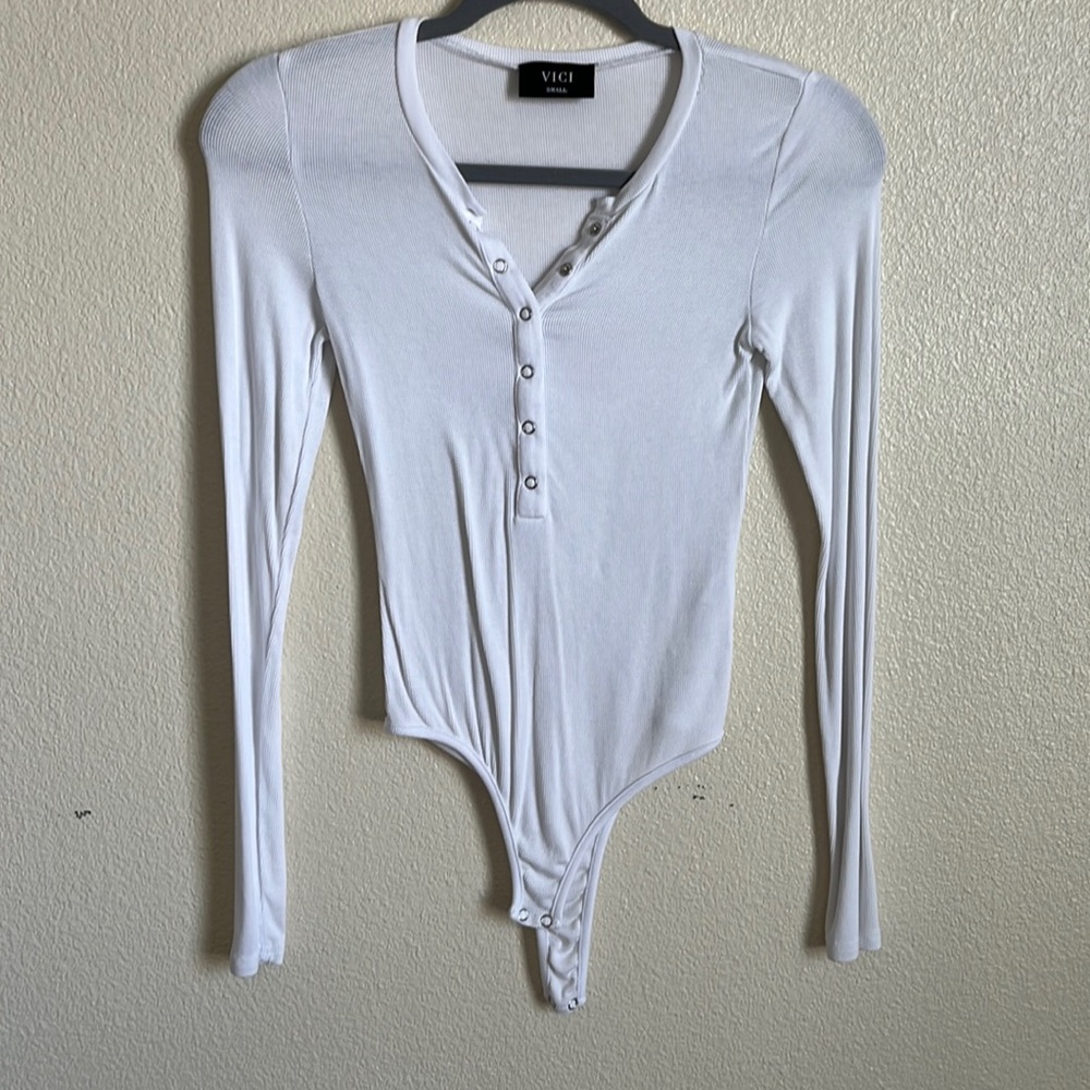 VICI white bodysuit